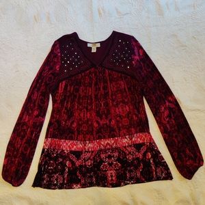 Vintage America Burgundy Top